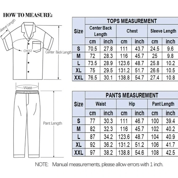 SWOMOG Men's Satin Pajama Set - Picture 3 of 3